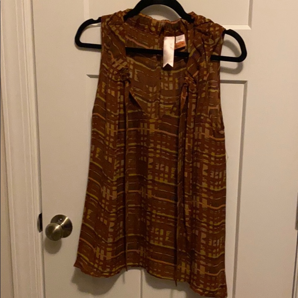 Silk trapeze top